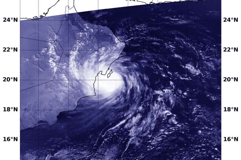 NASA-NOAA satellite finds Cyclone Hikaa at Oman's coast