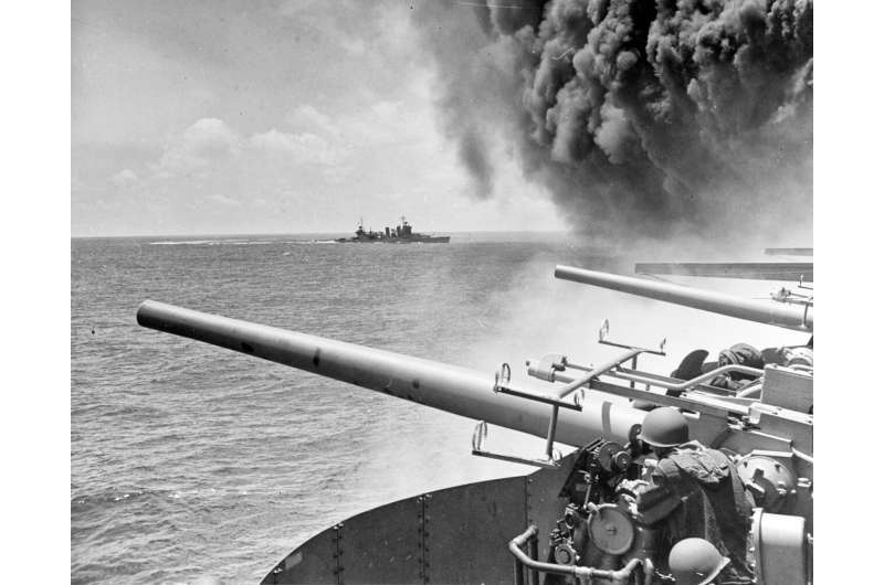 Deep-sea explorers find sunken warship from key WWII battle
