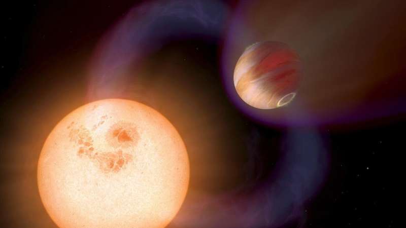 Astronomers make first calculations of magnetic activity in 'hot Jupiter' exoplanets