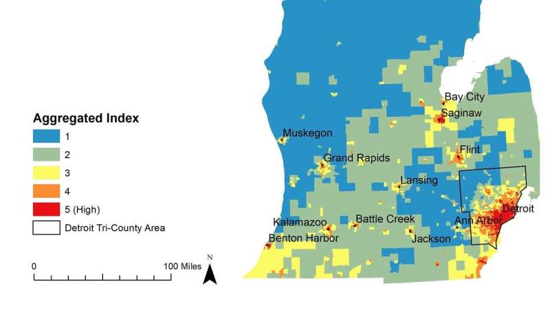 Maps highlight Michigan cities, groups that will bear brunt of climate ...