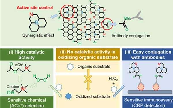 Nanomaterials mimicking natural enzymes with superior catalytic activity and selectivity for detecting acetylcholine