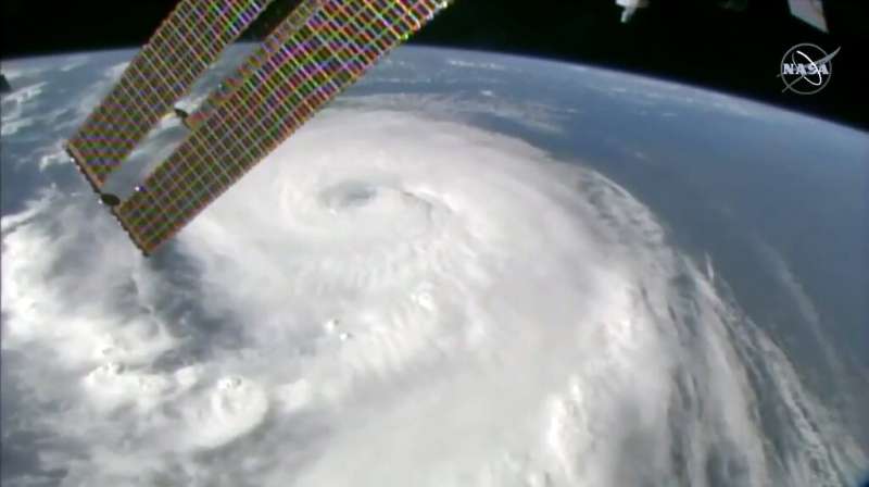 Hurricane Dorian as viewed from the International Space Station