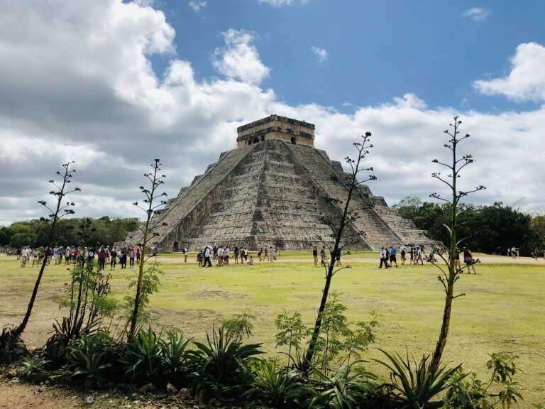 Archaeologists have discovered a cave filled with hundreds of artifacts beneath the ruins of the Mayan city of Chichen Itza in M