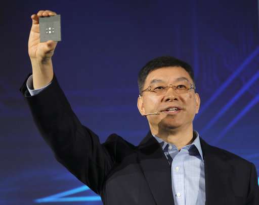China's Huawei unveils chip for global big data market
