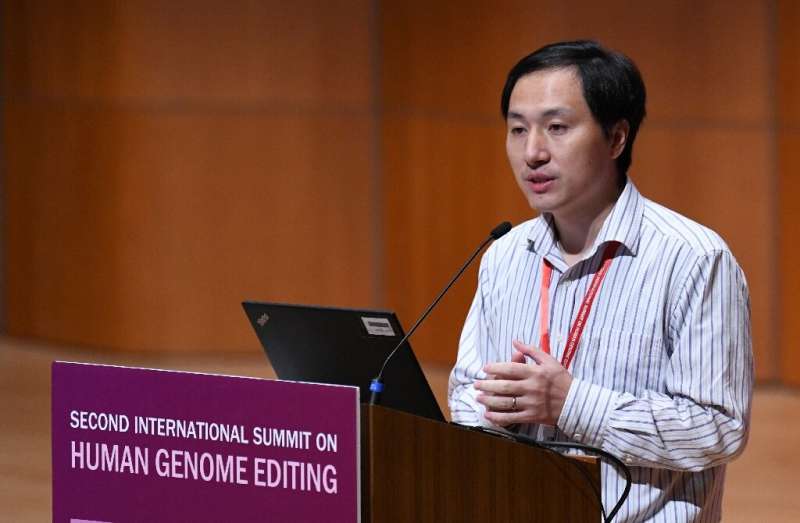 Chinese scientist He Jiankui, pictured in November 2018, altered the DNA of twin girls in southern China by using molecular scis