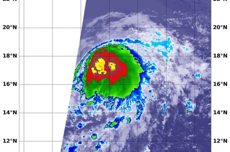 NASA sees tropical storm Flossie headed to central pacific ocean