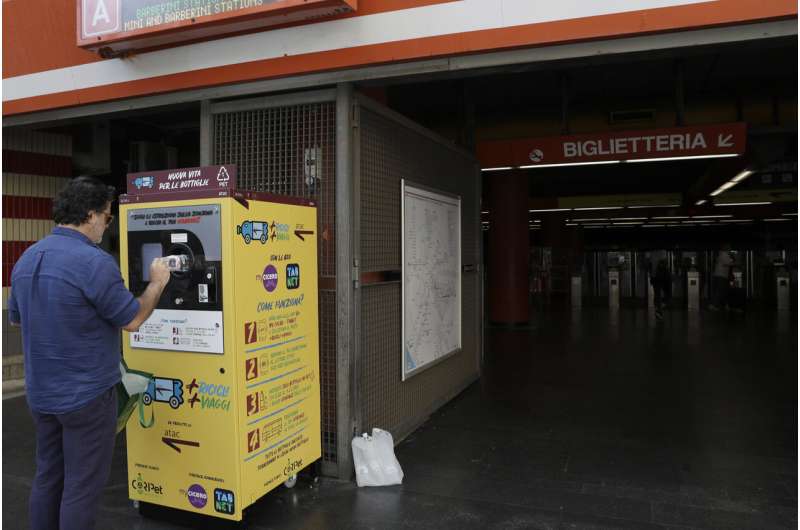 Rome tests recycling bottles for transit cash