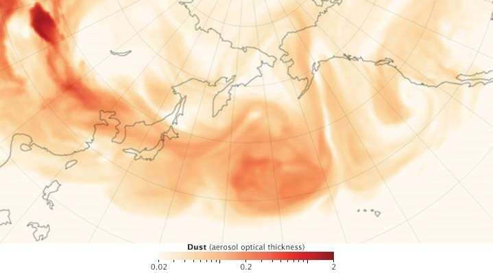 Scientists discover unlikely culprit for fertilizing North Pacific Ocean: Asian dust