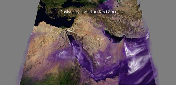 West Africa warms but airborne dust keeps the Red Sea cool