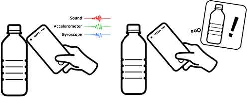 Object identification and interaction with a smartphone knock