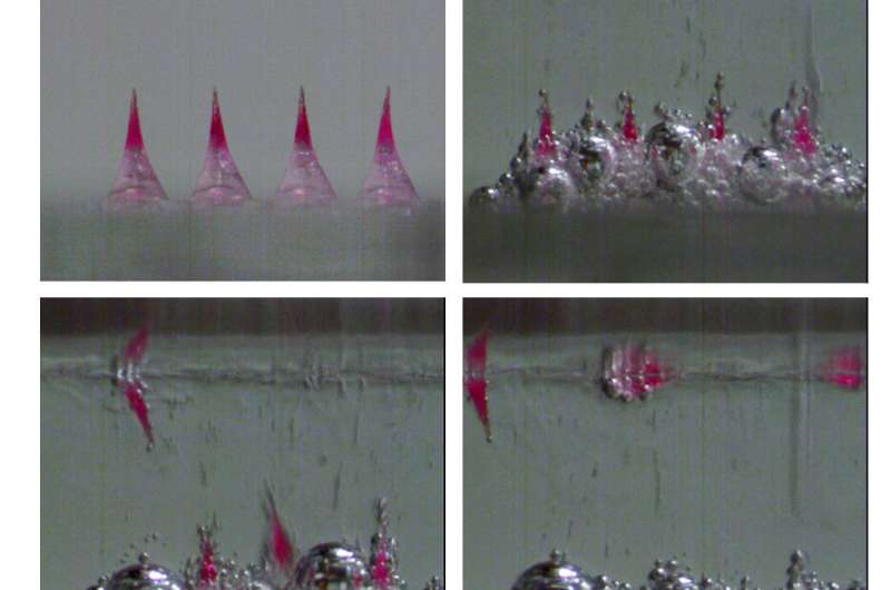 A microneedle-based patch designed to provide birth control for up to a month