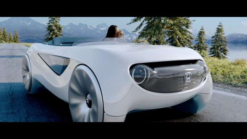 Honda self-driving concept offers on and off modes