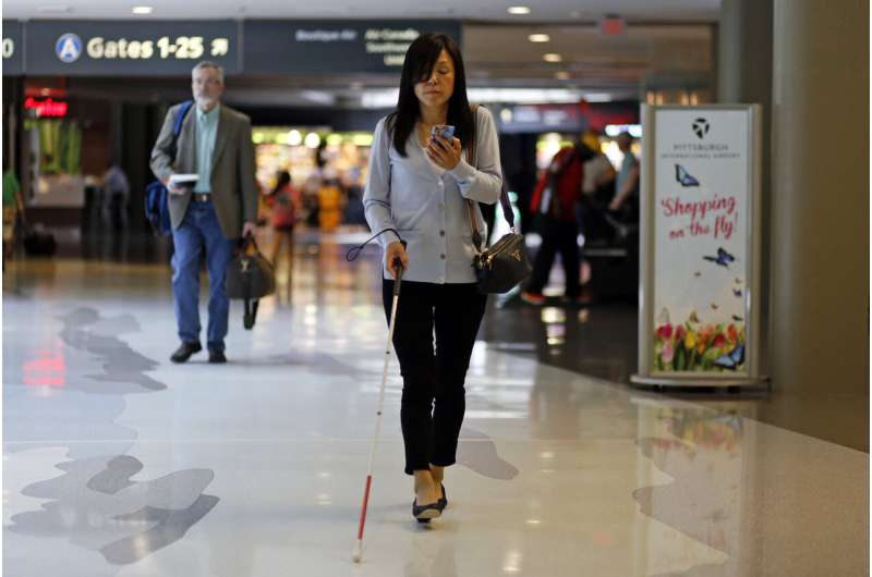 Flying blind: Apps help visually impaired navigate airport