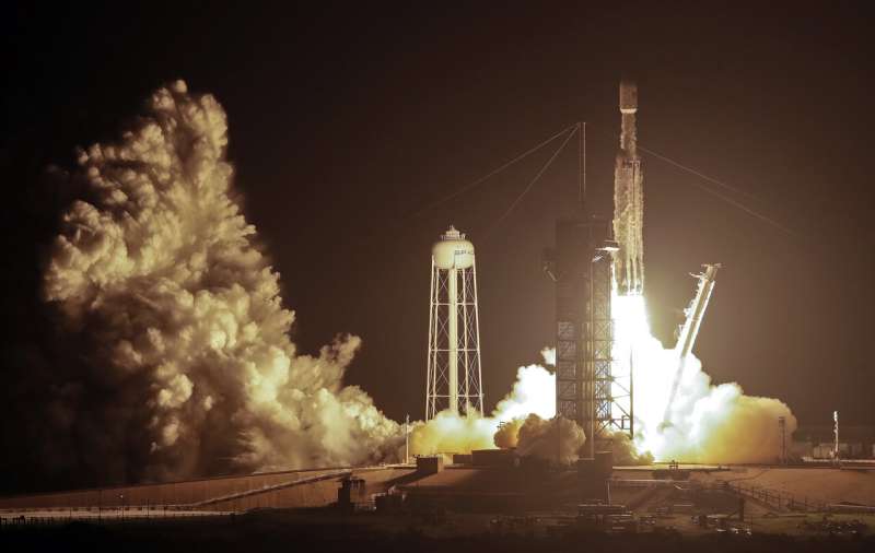 SpaceX launches hefty rocket with 24 satellites