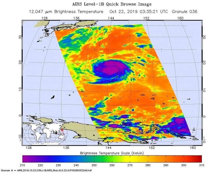 NASA finds heavy rain potential in typhoon Bualoi over Marianas