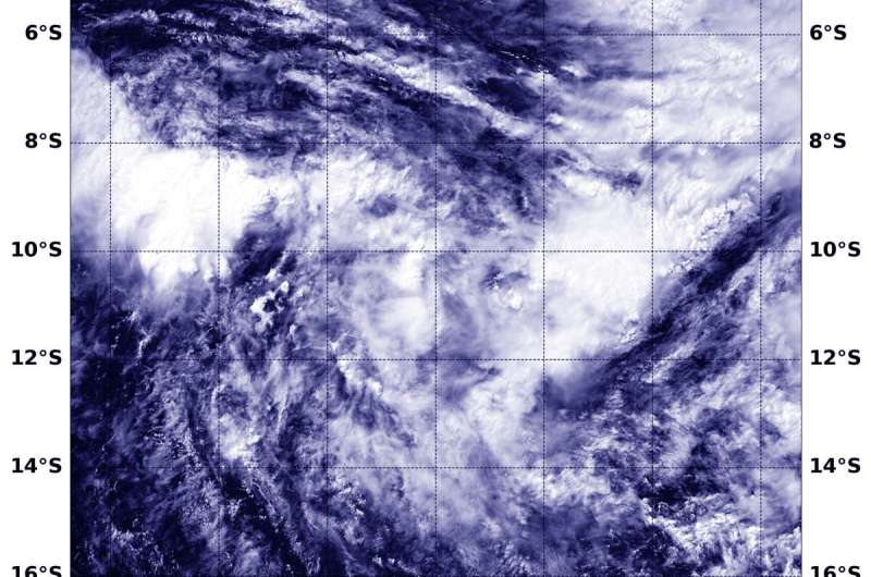 NASA's Aqua Satellite catches Tropical Cyclone Lorna organizing