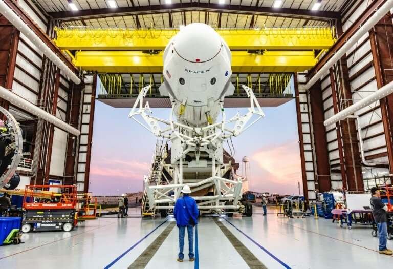 A Falcon 9 rocket from the private US-based SpaceX is scheduled to lift off, weather permitting, on March 2 to take the Crew Dra