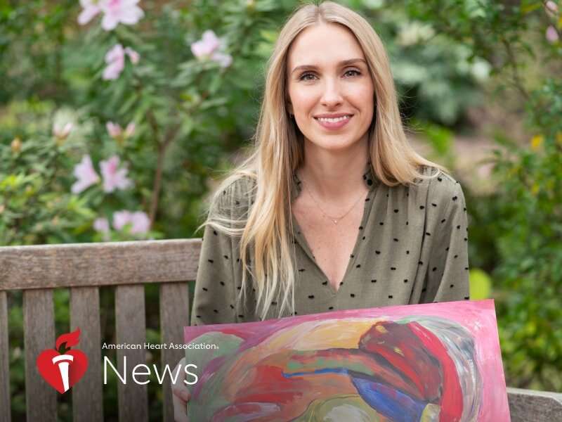 AHA news: drawing on A love of art, she's gone from patient to healer