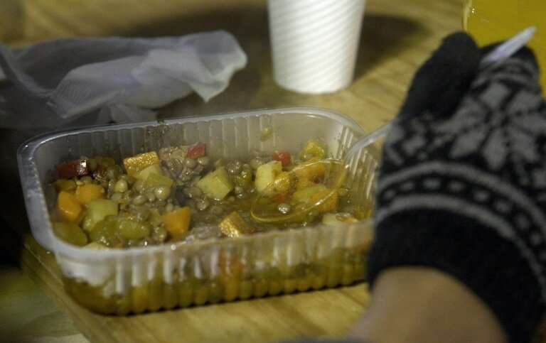 A humble lentil stew - here being served for the homeless in Buenos Aires, Argentina - is rich in iron and protein, and a nutrit