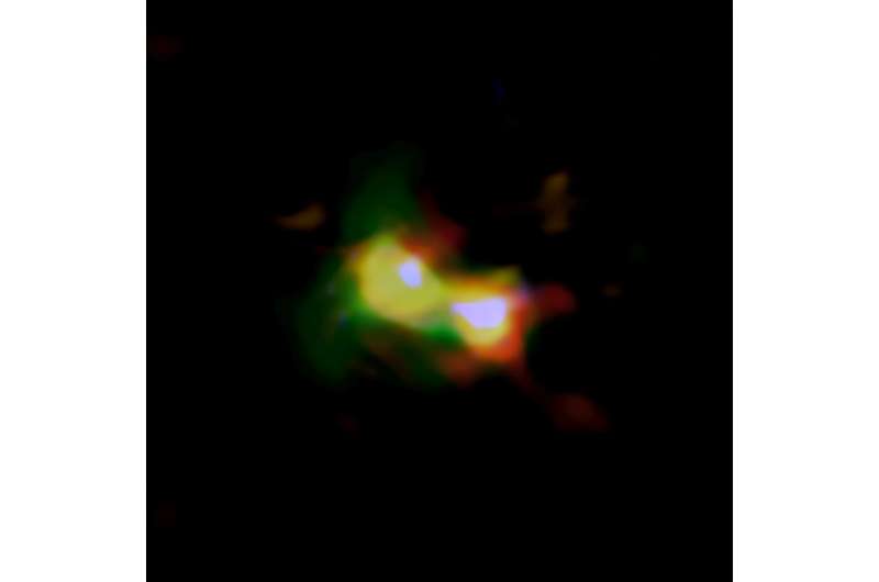 ALMA finds earliest example of merging galaxies