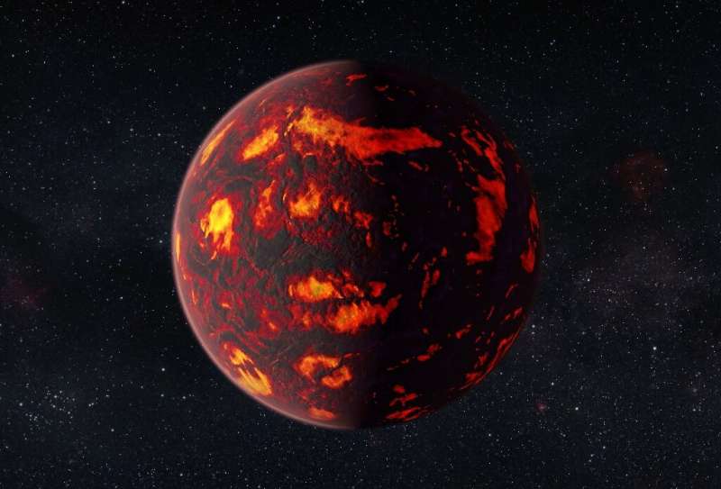 An artist's impression of the exoplanet 55 Cancri e, a so-called Super Earth in a solar system some 40 light years away from Ear