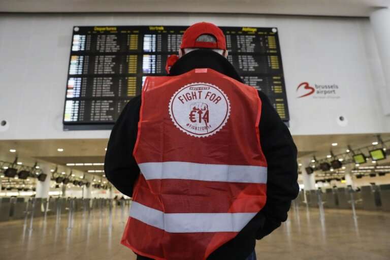 A nationwide strike has brought air traffic to a halt in Belgium