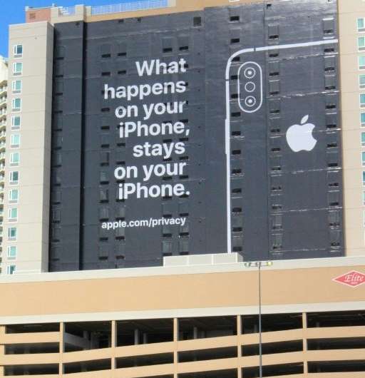 Apple takes a shot at rivals such as Google on the data privacy front at the major Consumer Electronics Show in Las Vegas, on Ja