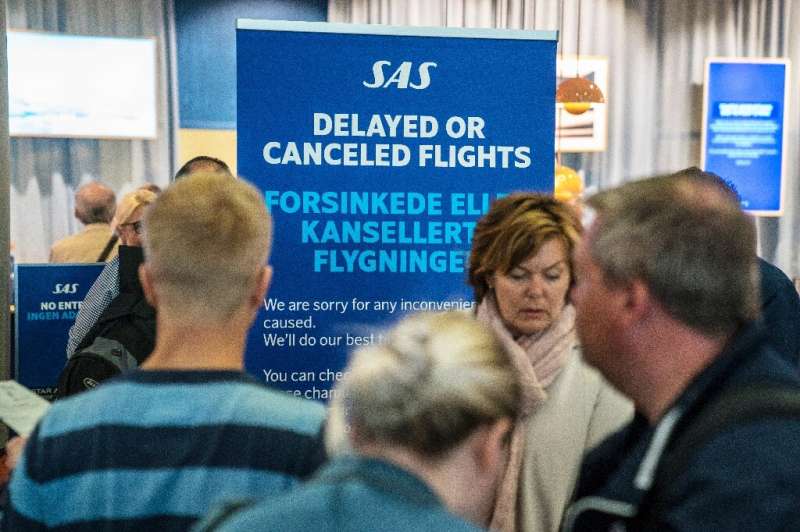 A strike by pilots has affected about 70 percent of Swedish airline SAS's flights, with 673 cancelled