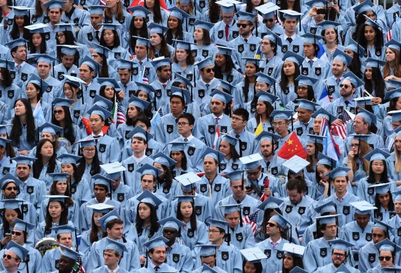 Besides the trade war, a travel warning by Beijing citing 'gun violence and robberies' in the US has also given Chinese students