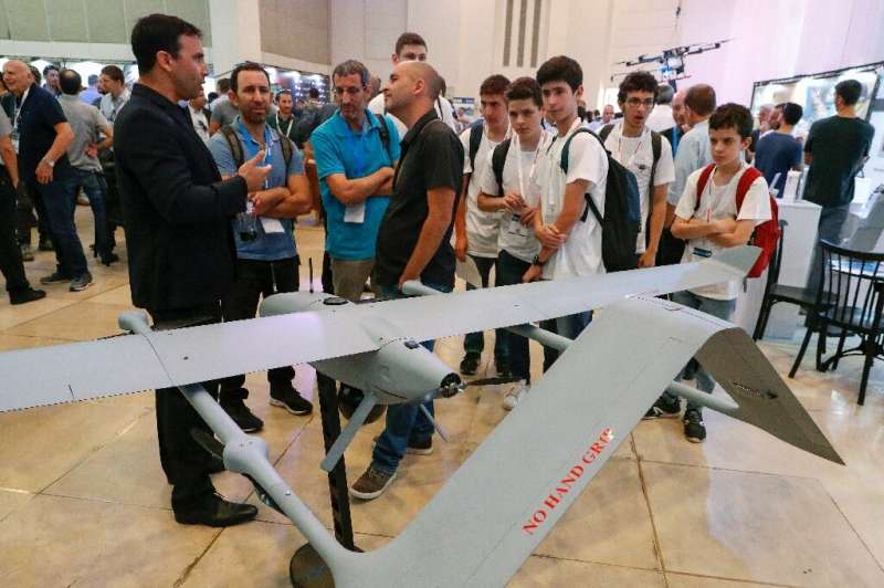BlueBird's WanderB is an Israeli military drone that takes off and lands like a helicopter