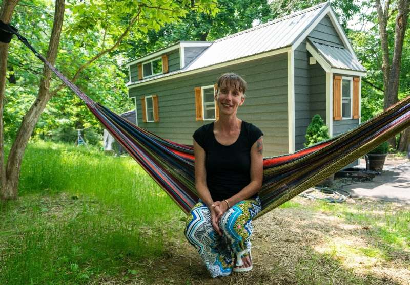 Brandy Jones, her husband and two sons now live in a tiny home in Reading, Pennsylvania—she says it makes living &quot;affordabl