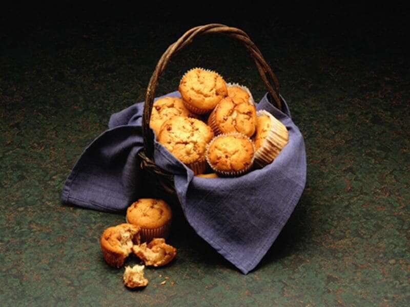 Brighten your breakfast with a lighter blueberry muffin