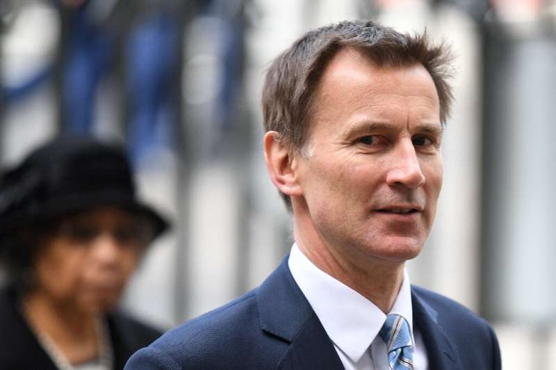British Foreign Secretary Jeremy Hunt (pictured April 2019) said that &quot;the international community will take all necessary 