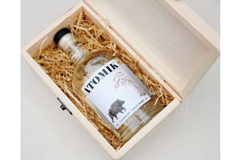 British scientists has helped produce a radioactivity-free vodka called &quot;ATOMIK&quot; from crops near the site of the 1986 