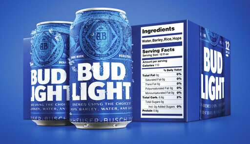 Bud Light debuts bigger nutrition labels