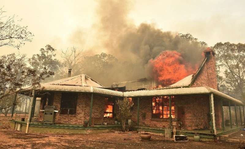 Bushfires in Australia have destroyed hundreds of homes and claimed six lives