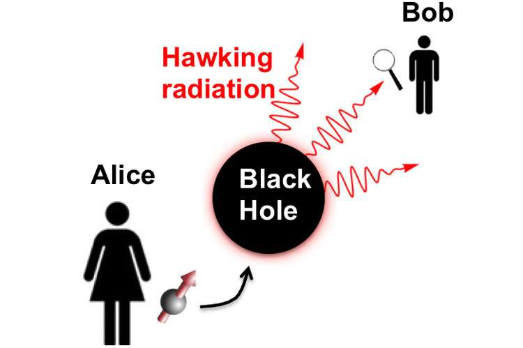Can entangled qubits be used to probe black holes?