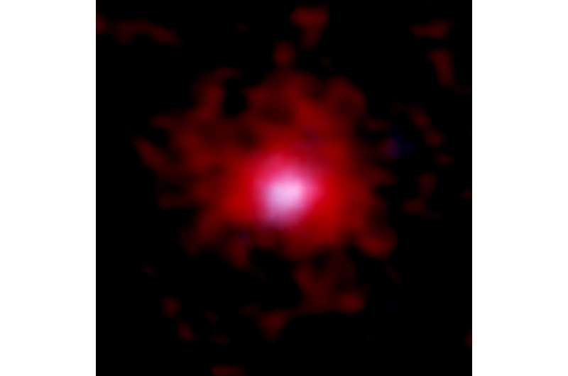Carbon cocoons surround growing galaxies—ALMA spots earliest environment pollution in the universe