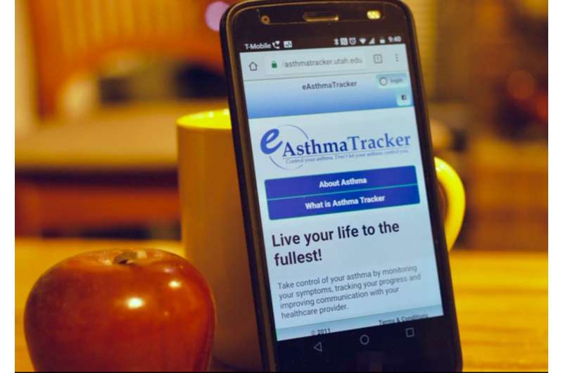 Children who use asthma tracking app have better disease control and fewer hospital visits