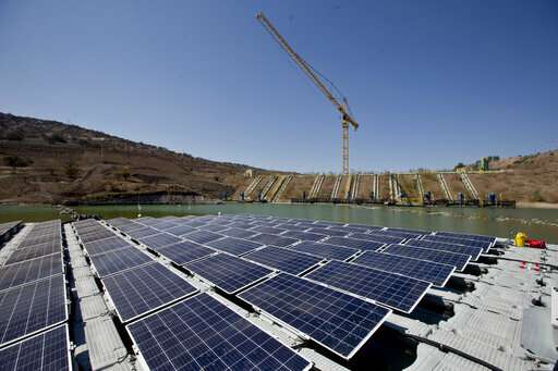 Chile tests floating solar panels to power mine, save water