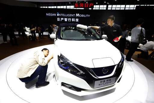 China's auto show highlights electric ambitions
