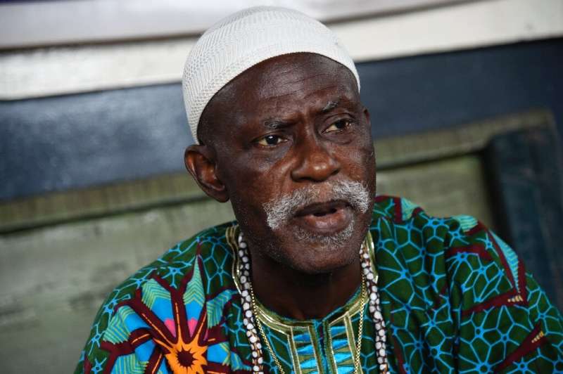 Community support: Albert Jeje, one of Makoko's five traditional leaders