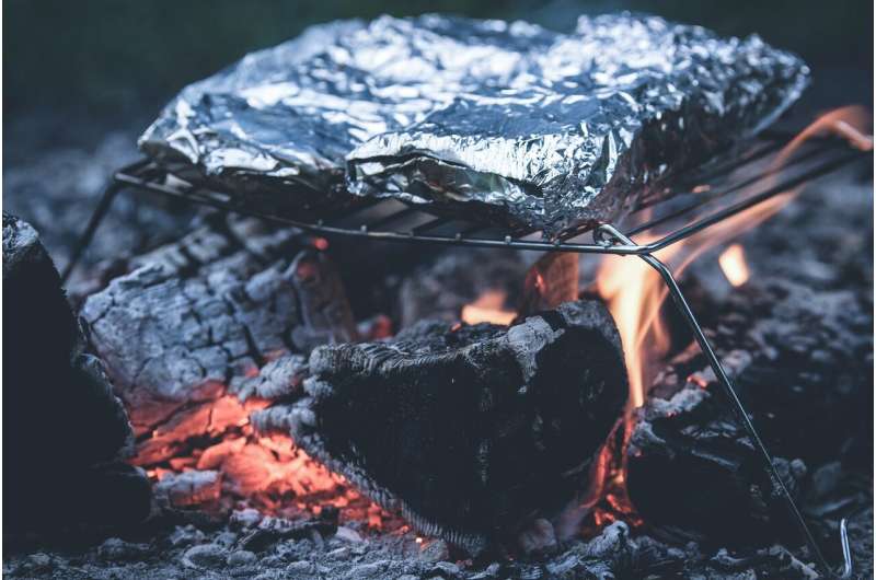 cooking with charcoal