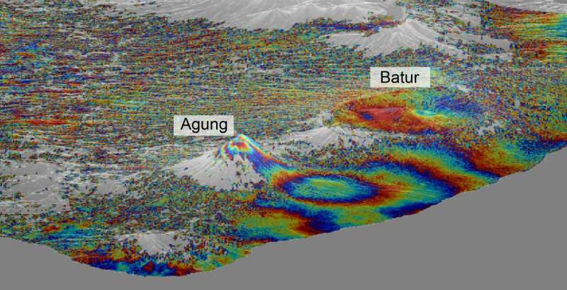 Copernicus Sentinel-1 reveals shared plumbing led to Agung awakening