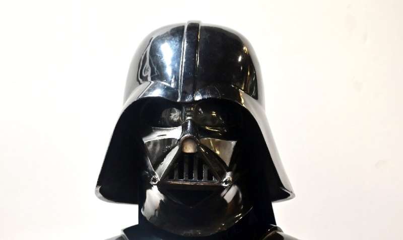 Darth Vader's helmet from the film &quot;The Empire Strikes Back&quot; could fetch nearly half a million dollars at auction
