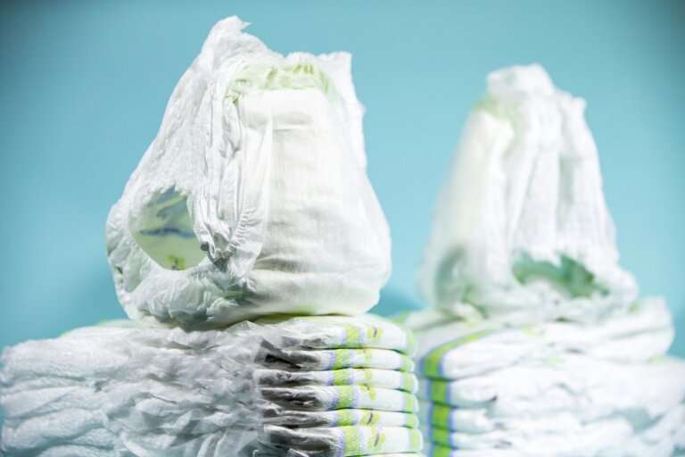 Disposable diapers pose an environmental nuisance as they are lined with non-biodegradable plastic and use the chemical sodium p