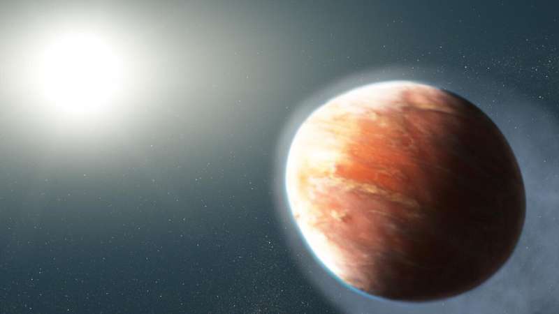 Distant 'heavy metal' gas planet is shaped like a football