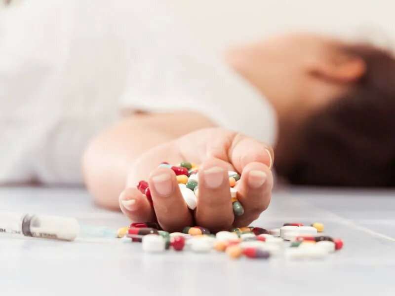中年妇女的药物过量死亡率增加