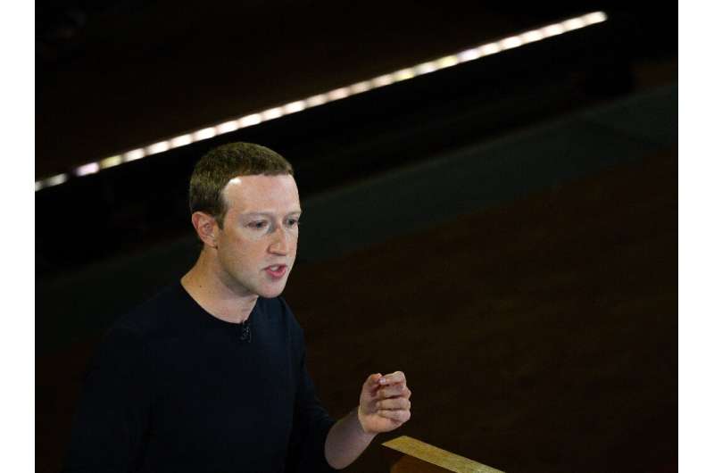 Facebook founder Mark Zuckerberg speaks at Georgetown University in a 'Conversation on Free Expression&quot; in Washington, DC o