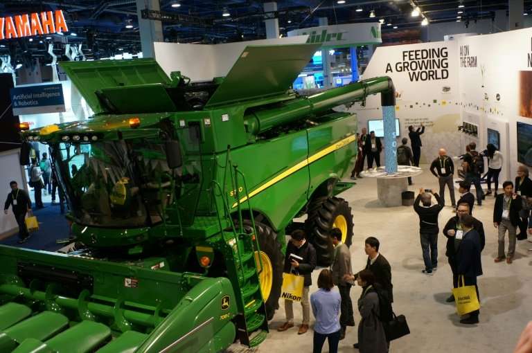 Farm equipment maker John Deere made its debut at the Consumer Electronics Show with a connected combine harvester, described as